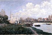 Alfred Sisley Drying Nets oil painting